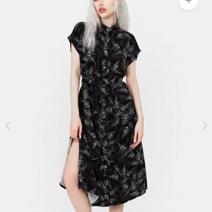 DISTURBIA ✨ Bracken Tie Waste Midi Shirt Dress size US10 // UK12